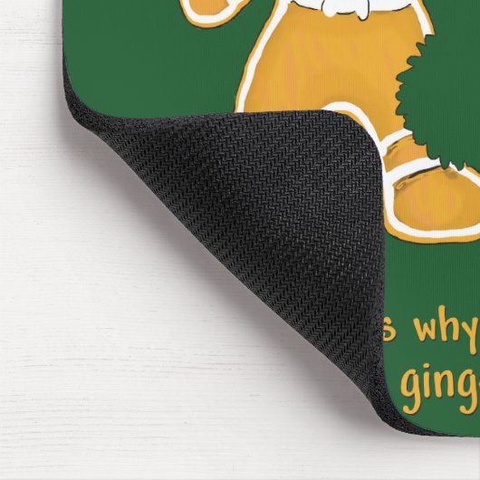 Funny Gingerbrood Man en Dog voor Kerstmis Muismat (Hoek)