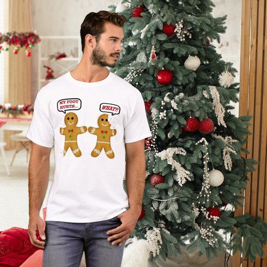 Funny Gingerbrood Man Kerstmis T-shirt