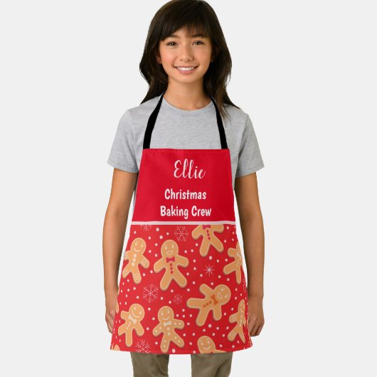 Funny Gingerbrood man koekjes eigen naam Schort (Insitu)
