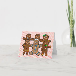 Funny Gingerbrood Men/Women Chrismukkah Kaart
