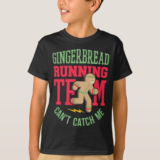 Funny Gingerbrood met kerstmis T-shirt (Voorkant)