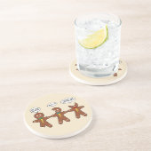 Funny Gingerbrood Zandsteen Onderzetter (Zijkant)