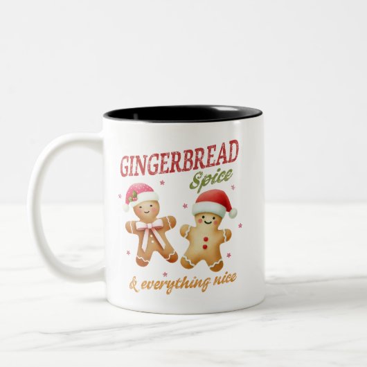 Funny Gingerbrookerst Tweekleurige Koffiemok (Links)