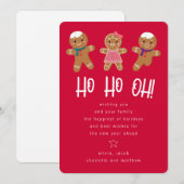 Funny GingerBrooMan Feestdagenkaart (Voorkant / Achterkant)