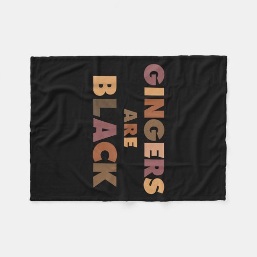 Funny Gingers Are Black Meme, Ginger Blacks Redhea Fleece Deken (Voorkant (Horizontaal))