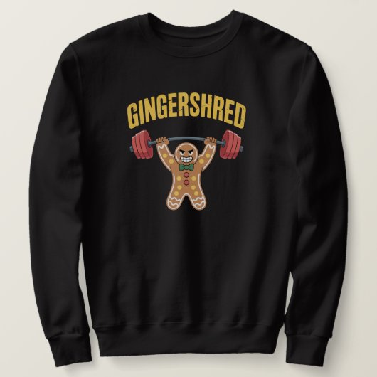 Funny Gingershred Gym Christmas Trui (Design voorkant)