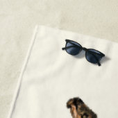 Funny Giraffe Beach Towel Strandlaken (In situ)