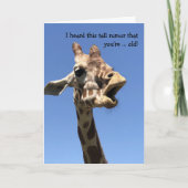 Funny Giraffe Birthday Kaart (Voorkant)
