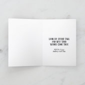 Funny Giraffe Birthday Kaart (Binnen)