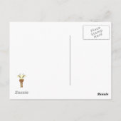 Funny giraffe cartoon blauw Hallo kinder briefkaar Briefkaart (Achterkant)