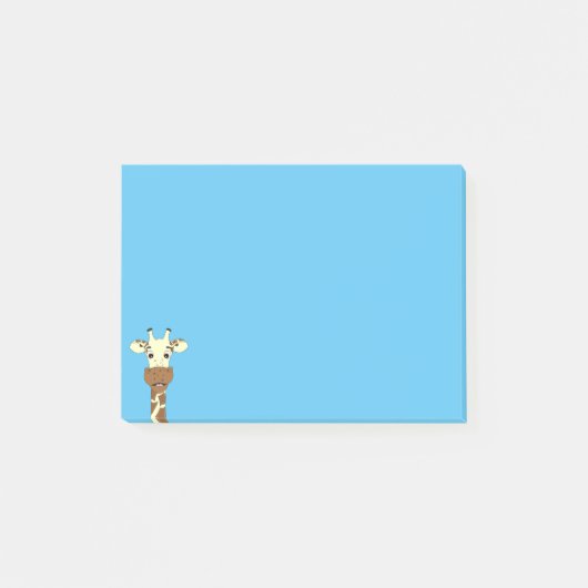 Funny giraffe cartoon kinder post-it® notes (Voorkant)