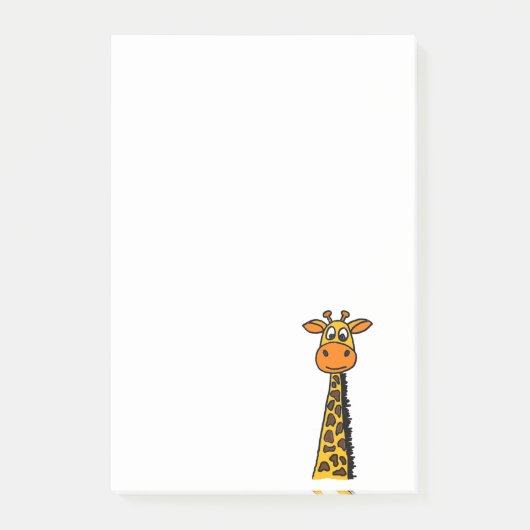 Funny Giraffe Cartoon Post-it® Notes (Voorkant)