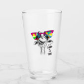 Funny Giraffe Copy Glas (Voorkant)