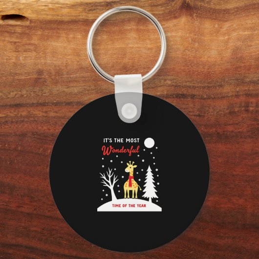 Funny Giraffe Design For Women Girls Safari Giraff Sleutelhanger (Voorkant)