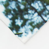 Funny Giraffe die een frambose blaast, middelmatig Fleece Deken (Hoek)