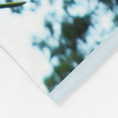 Funny Giraffe die een frambozen blaast, groot Fleece Deken (Hoek)