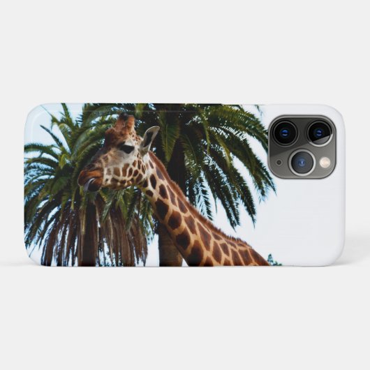Funny Giraffe die een frambozen geeft, Case-Mate iPhone Case (Achterkant (horizontaal))