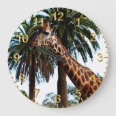 Funny Giraffe die een frambozen geeft, Grote Klok (Voorkant)