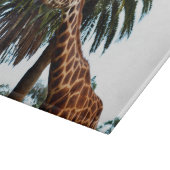 Funny Giraffe die een frambozen geeft, Snijplank (Hoek)