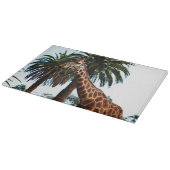 Funny Giraffe die een frambozen geeft, Snijplank (Hoek)