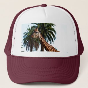 Funny Giraffe die een frambozen geeft, Trucker Pet