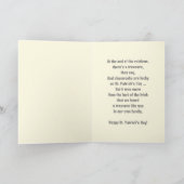 Funny Giraffe | Douanenaam St. Patrick's Day Kaart (Binnen)