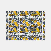 Funny Giraffe Family Abstracte Art Fleece Blanket (Voorkant (Horizontaal))