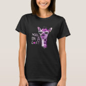 Funny Giraffe gezegde Moo Ik ben een Goat Novelty  T-shirt (Voorkant)