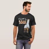 Funny Giraffe Ghost Boo Shirt Cute Animal Hallowee (Voorkant volledig)