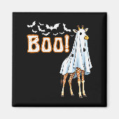 Funny Giraffe Ghost Boo Shirt Cute Animal Hallowee Magneet (Voorkant)