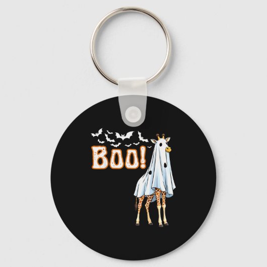 Funny Giraffe Ghost Boo Shirt Cute Animal Hallowee Sleutelhanger (Voorkant)