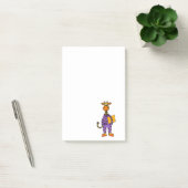 Funny Giraffe in Pajamas met Pillow Cartoon Post-it® Notes (Kantoor)