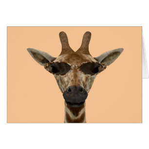 Funny Giraffe Incognito met rendabele zonnebrillen
