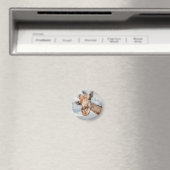 Funny Giraffe Magneet (Insitu (Vaatwasser))