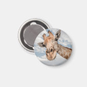 Funny Giraffe Magneet (Voorkant / Achterkant)