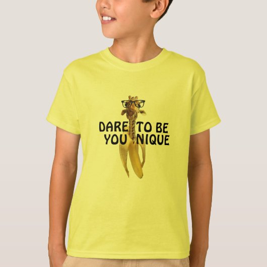 Funny Giraffe Meme Go Bananas is uniek T-shirt (Voorkant)