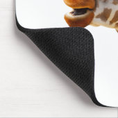 Funny Giraffe met Bowtie en Monocle Muismat (Hoek)