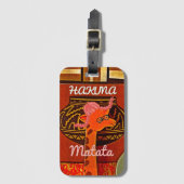 Funny Giraffe met coole tekst Hakuna Matata Bagagelabel (Voorkant (verticaal))