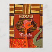 Funny Giraffe met coole tekst Hakuna Matata Briefkaart (Voorkant)