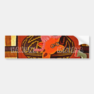 Funny Giraffe met coole tekst Hakuna Matata Bumpersticker