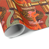 Funny Giraffe met coole tekst Hakuna Matata Cadeaupapier (Rol Hoek)