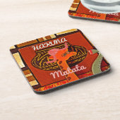 Funny Giraffe met coole tekst Hakuna Matata Drankjes Onderzetter (Linkerzijde)