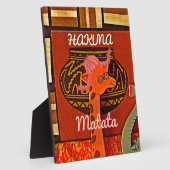 Funny Giraffe met coole tekst Hakuna Matata Fotoplaat (Zijkant)