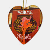 Funny Giraffe met coole tekst Hakuna Matata Keramisch Ornament (Links)
