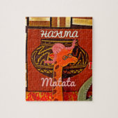 Funny Giraffe met coole tekst Hakuna Matata Legpuzzel (Verticaal)