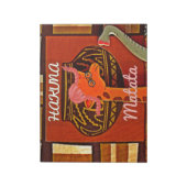 Funny Giraffe met coole tekst Hakuna Matata Notitieblok (Linkerzijde)