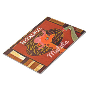 Funny Giraffe met coole tekst Hakuna Matata Notitieblok