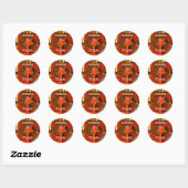 Funny Giraffe met coole tekst Hakuna Matata Ronde Sticker (Vel)