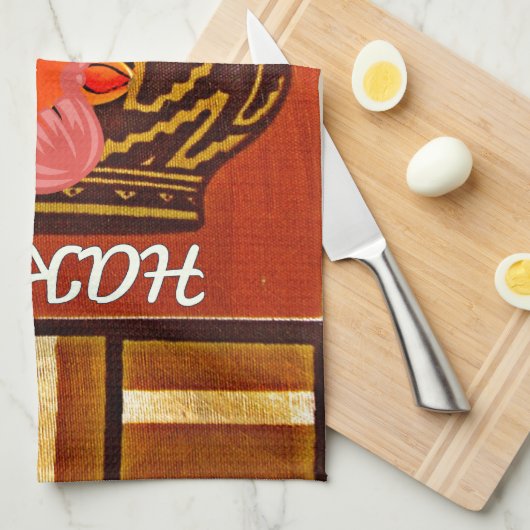 Funny Giraffe met coole tekst Hakuna Matata Theedoek (Quarter Fold)