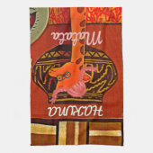 Funny Giraffe met coole tekst Hakuna Matata Theedoek (Verticaal)